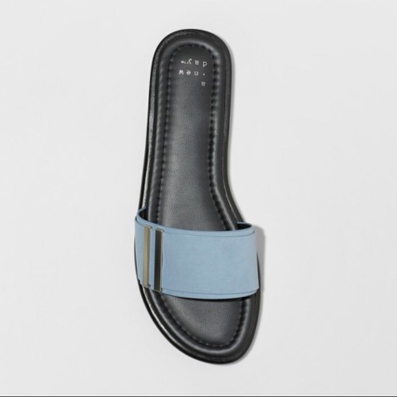 Blue Slide Sandals - Picture 2 of 6